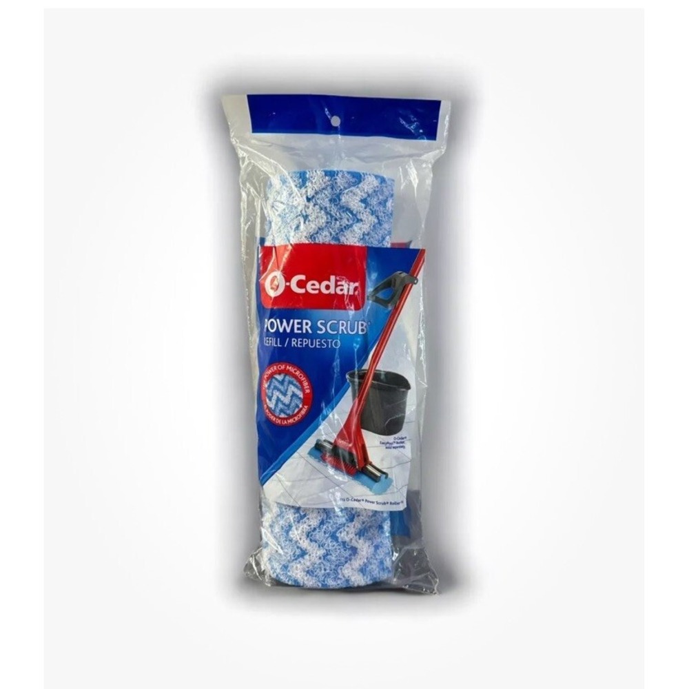 NEW O-Cedar Power‎ Scrub Replacement Roller Microfiber Mop Head Refill